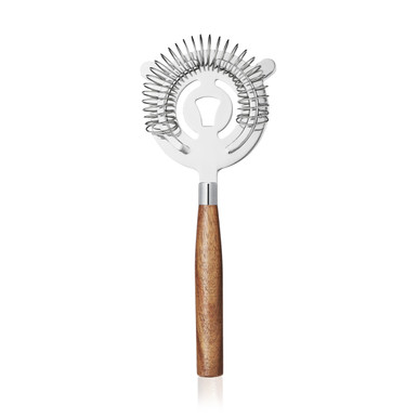STRAINER ACACIA WOOD HANDLE N/A