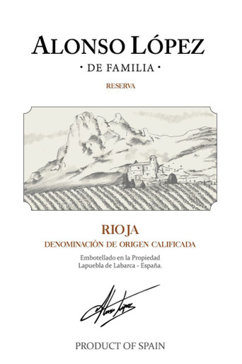 ALONSO LOPEZ RIOJA RESERVA 750ML