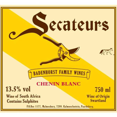 BADENHORST SECATEURS CHENIN BLANC 750ML