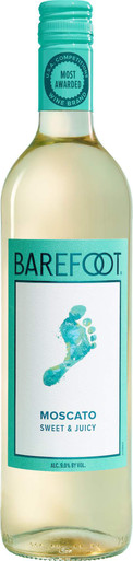 BAREFOOT MOSCATO 4PK 187ML CASES ONLY 6/PK
