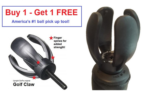 Golf Claw - Buy 1 Get 1 Free - America's #1 ball pick up tool  -  The Golf Claw is a durable golf ball retriever / attachment tool!  It is not one of those old-style suction cup ball pick up tools.