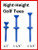 Right-Height Golf Tees with Over-sized Head - Made in the USA