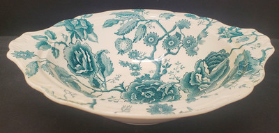 Johnson Brothers English Chippendale Green Round Bowl