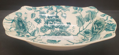 Johnson Brothers English Chippendale Green Oval Bowl