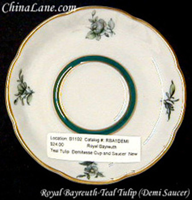 Royal Bayreuth - Teal Tulip - Salad Plate