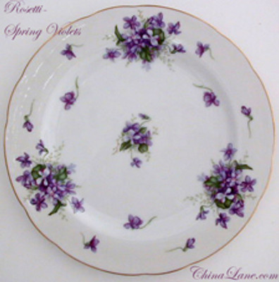 Rossetti - Spring Violets (Occupied Japan) - Salad Plate