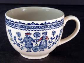 Johnson Brothers Hearts and Flowers Flat Cup and Saucer Set - Small Decal from Hearts And Flowers by Johnson Brothers at Chin