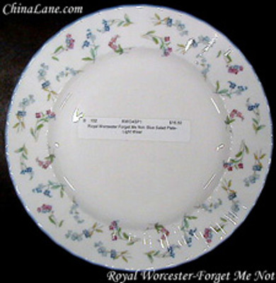 Royal Worcester - Forget Me Not ~ Blue - Salad Plate