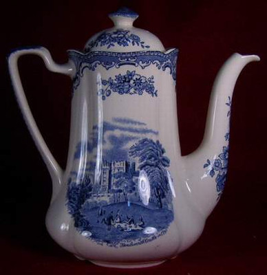 Johnson Brothers - Old Britain Castles ~ Blue - Coffee Pot