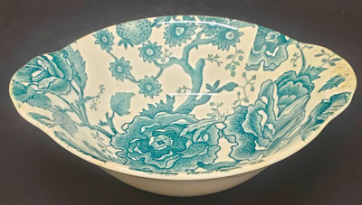 Johnson Brothers English Chippendale Green Cereal Bowl - Lugs