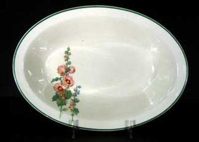 Homer Laughlin - Hollyhock (HLC722) ~ Wells shape - Oval Bowl