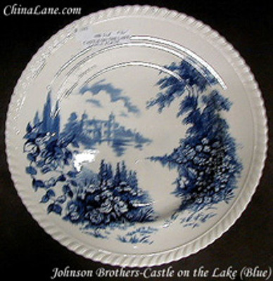 Johnson Brothers Castle on the Lake Blue Saucer from the Castle On The Lake Blue collection by Johnson Brothers.