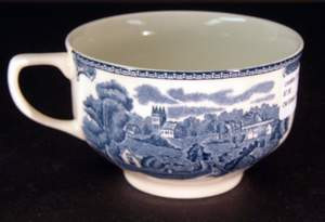 Johnson Brothers Old Britain Castles Blue Cup - New, 2 1/4" Design Outside