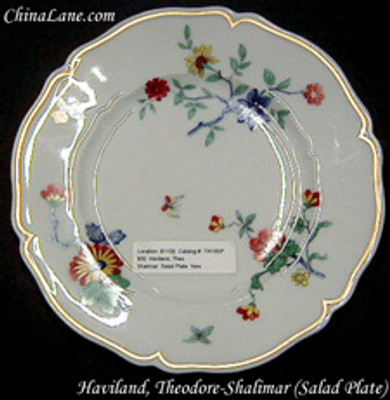 Haviland Shalimar Salad Plate 4" in the Haviland Shalimar pattern. Shop China Lane for replacement china. Haviland Shalimar Salad Plate 4" in the Haviland Shalimar pattern. Shop China Lane for replacement china.