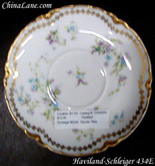 Haviland Schleiger #434E Cup and Saucer from Haviland Schleiger #434E. Replacement piece from China Lane.