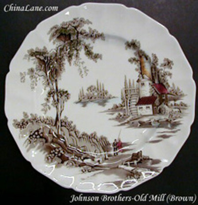 Johnson Brothers - Old Mill ~ Brown (Multi~color) - Salad Plate