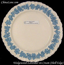Wedgwood Lavender on Cream (Shell Edge) Bread Plate - New from Lavender on Cream (Shell Edge) by Wedgwood at China Lane.