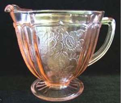 Hocking Glass - Mayfair ~ Pink - Creamer