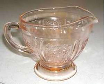 Federal Glass - Sharon ~ Pink - Creamer