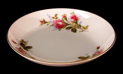 Sango (Japan China) - Moss Rose ~ Gold Trim - Dessert Bowl