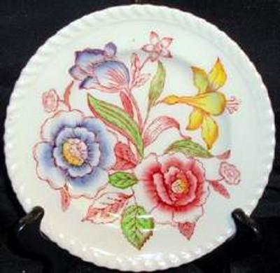 Johnson Brothers English Bouquet Scallloped Salad Plate - English Bouquet (scalloped) by Johnson Brothers.