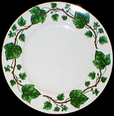 Crown Staffordshire - Green Vine - Salad Plate