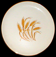 Homer Laughlin Golden Wheat Gold Trim Golden Wheat Gold Trim Dessert Bowl. Collectible replacement piece available at China L