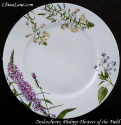 Deshoulieres - Flowers of the Field - Bread Plate