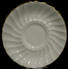 Tuscan - Dover ~ Gold Trim - Cream Soup Saucer