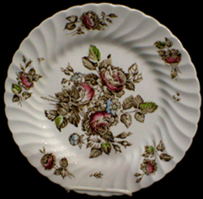 Johnson Brothers - Devon Sprays ~ Brown\Multicolor - Dinner Plate