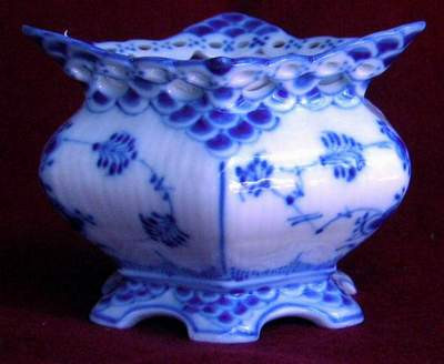 Royal Copenhagen - Blue Fluted ~ Full Lace - Sugar Bowl