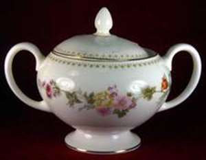 Wedgwood Mirabelle Leigh Shape Sugar Bowl with Lid – Mirabelle by Wedgwood.
