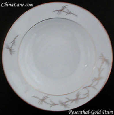 Rosenthal - Golden Palm (Rim Shape) - Dinner Plate