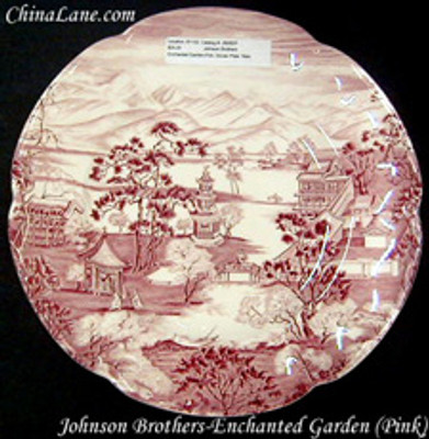 Johnson Brothers - Enchanted Garden ~ Pink - Oval Bowl