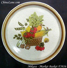 Mikasa Market Basket Soup/Cereal Bowl from the Market Basket collection by Mikasa. 7 1/4"