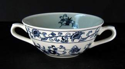 Nikko - Ming Tree ~ Blue - Cream Soup Bowl