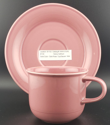 Nancy Calhoun - Dark Rose~ Solid Color - Cup and Saucer