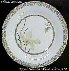 Royal Doulton White Nile Dinner Plate - About New – collectible replacement piece by Royal Doulton.