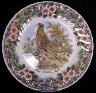 Churchill Wildlife Series Dinner Plate - Meteagridiana - authentic Churchill Wildlife Series Dinner Plate Meteagridiana from China Lane.