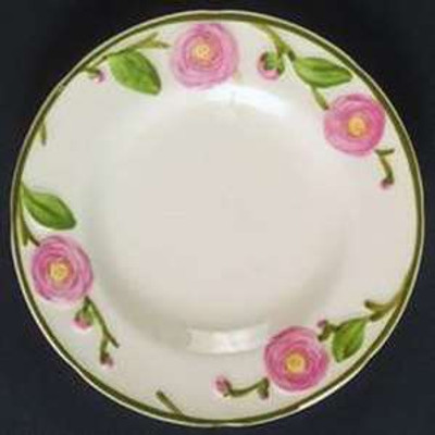 Metlox - Camellia (Green Trim) - Chop Plate (Round Platter)