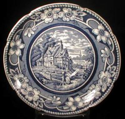 Coalport - Pastoral ~ Blue - Saucer