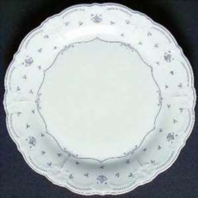 Tirschenreuth - Fleur De Lis~ Blue 33024 - Platter- Medium