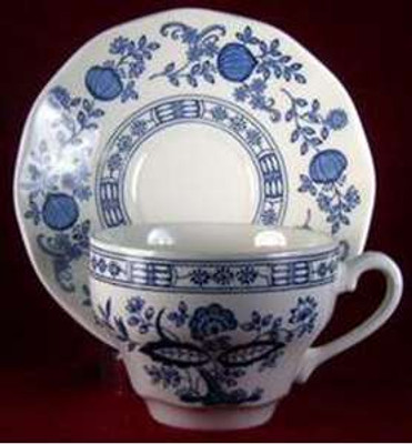 Wedgwood - Blue Onion - Cup and Saucer