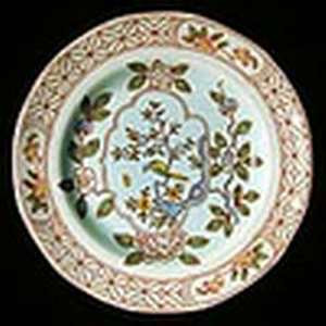Adams Singapore Bird (Older Backstamp) Platter - Medium, 14 1/2" Crazing