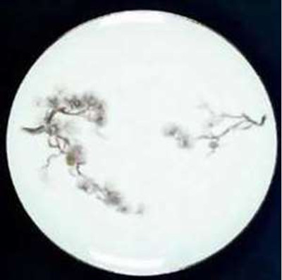 Sango - Larchmont ~ Brown Pine Branch - Oval Bowl