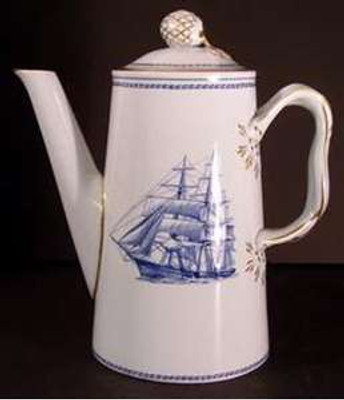 Spode Trade Winds Blue W146 Coffee Pot from the Trade Winds Blue W146 collection by Spode.
