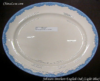 Johnson Brothers - English Oak ~ Light Blue - Dinner Plate