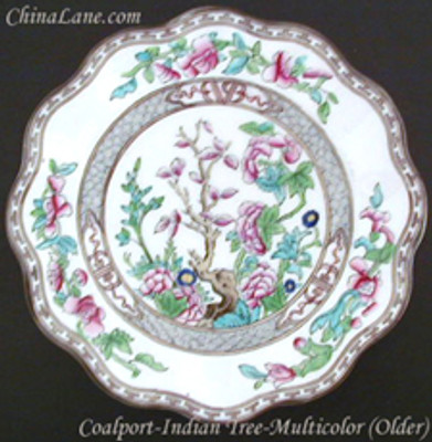 Coalport - Indian Tree ~ Multicolor (Older) - Luncheon Plate