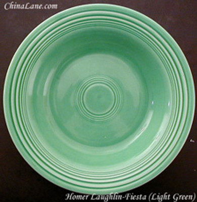 Homer Laughlin Fiesta Light Green Dinner Plate 8". Collectible replacement piece available at China Lane.