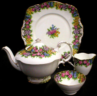 Paragon - Old English Garden - Cake Plate